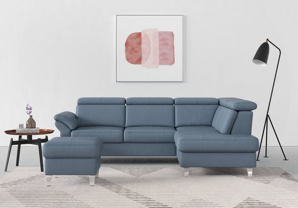 sit&more Ecksofa Arngast L-Form, inklusive Kopfteilverstellung und Federkern