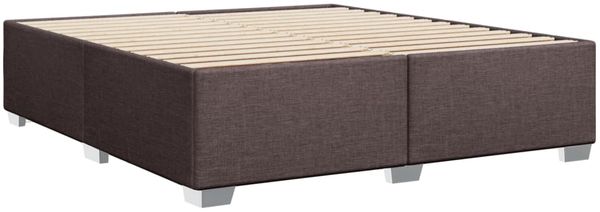 vidaXL Bettgestell ohne Matratze Dunkelbraun 200x200 cm Stoff 3284502 Bild 6
