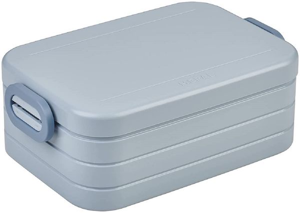 Mepal 2-tlg Bento-Lunchboxen Set Klein/Groß Take A – Brotdose mit Fächern, geeignet für bis zu 4 BZW. 8 Butterbrote, TPE/pp/abs, 0 mm Nordic Blue neu Bild 3