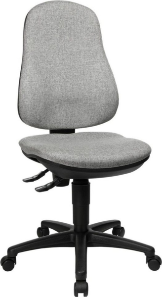 Topstar Point 70 Bürostuhl, Stoff, 55 x 47 x 110 cm, hellgrau