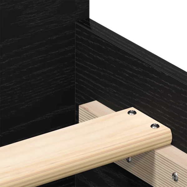 vidaXL Bettgestell ohne Matratze Schwarz Eichen-Optik 120x200 cm 3329318 Bild 8