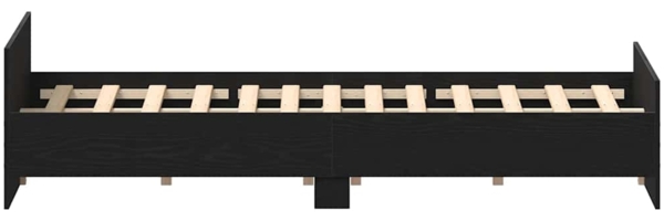 vidaXL Bettgestell ohne Matratze Schwarz Eichen-Optik 120x200 cm 3329318 Bild 6