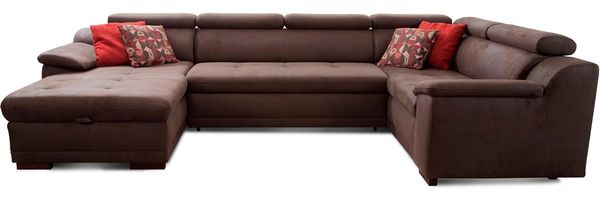 sit&more Wohnlandschaft Andiamo U-Form, mit Kopfteilverstellung, wahlweise mit Bettfunktion
