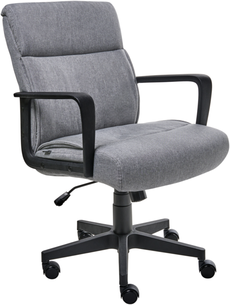 Bürostuhl BYRON Stoff Grau