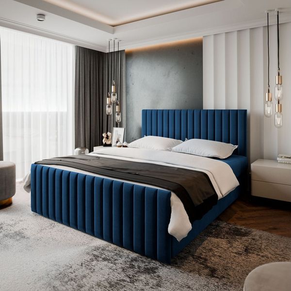 Masseno Boxbett ARION 180x200 cm mit Bonell Matratze und Topper