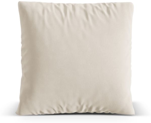 Micadoni Kissen Nuria Samt Beige 40x40x13
