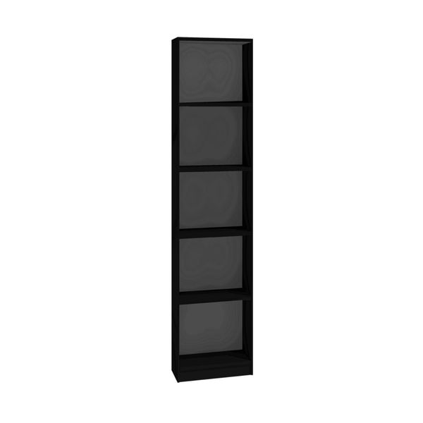ibonto BÜCHERREGAL Laminierte SCHWARZ Erhältlich in verschiedenen Größen (H 182 x T 30 x B 40 cm)