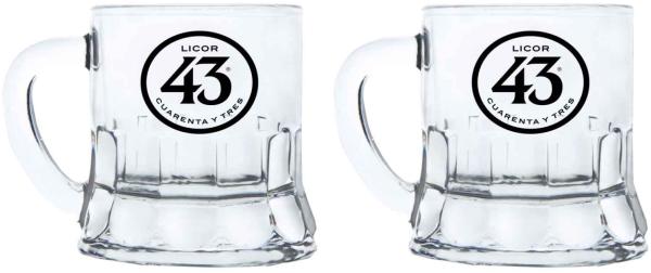 Licor 43 Minibeer Glas 2er Set Shotglas Pinnchen Likör Liquor 43er