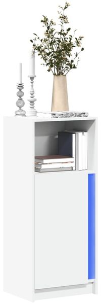 vidaXL LED-Sideboard Weiß 42,5x34x100 cm Holzwerkstoff 852152