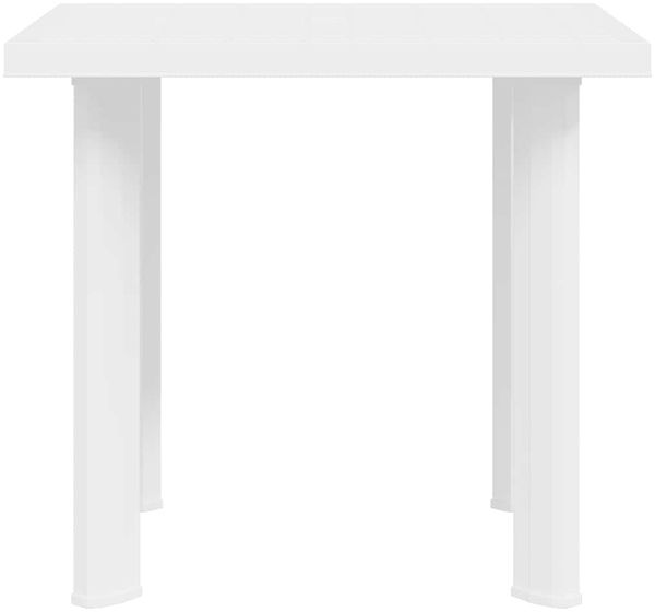 Gartentisch, Balkontisch, Beistelltisch Weiß 80x75x72 cm Kunststoff Bild 5