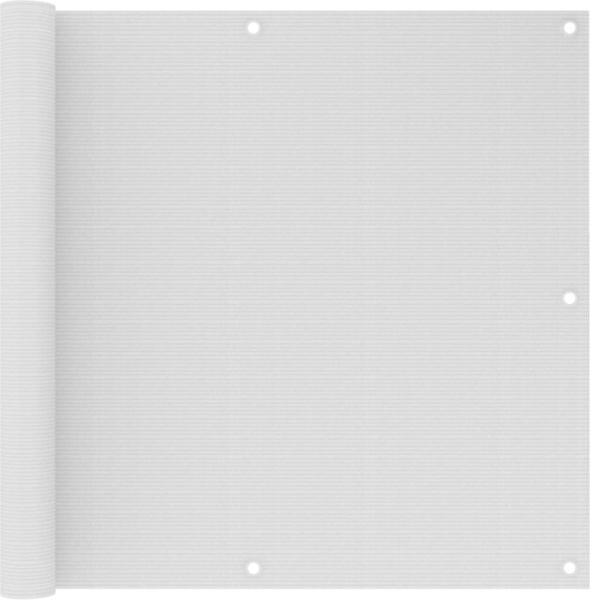 vidaXL Balkon-Sichtschutz Weiß 90x500 cm HDPE 310866