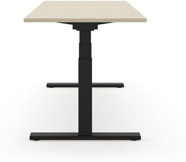 SLS 670 PRO Schreibtisch - 160 , Weiß , Schwarz Bild 4