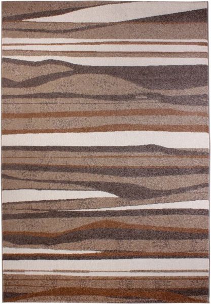 Andiamo Teppich Chelles braun-gestreift, 80 x 150 cm Teppiche Teppichboden