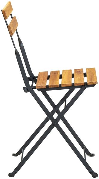 vidaXL Klappbare Gartenstühle 8 Stk. Stahl und Massivholz Akazie 3152107 Bild 5