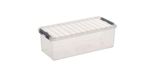 Sunware Aufbewahrungsbox Q-Line 9,5L transparent 48,5 x 19 x 14,7 cm