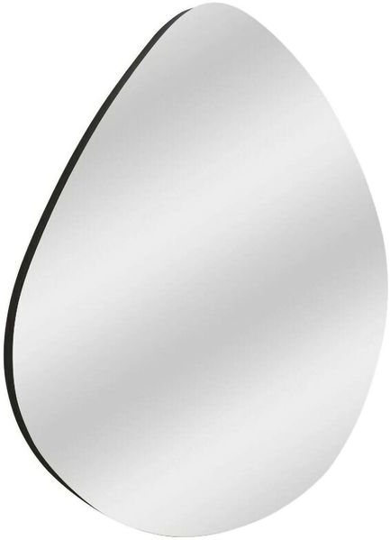 Dmora Spiegel Eusebia, Spiegel mit Rahmen, Wanddekorationsartikel, Spiegeldekoration, 60x2h60 cm, Schwarz
