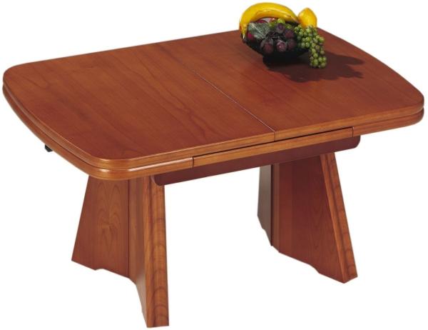 Funktionstisch Callida höhenverstellbar und ausziehbar 90(130,5) x 65 x 54-73 Couchtisch massiv Kirschbaum 16023