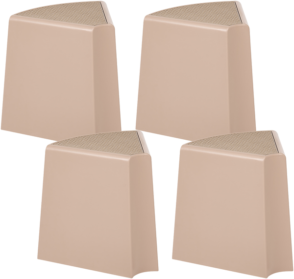 Gartenhocker 4er Set EVROS Beige