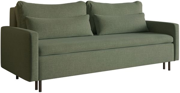 Selsey 'Umpro' 3-Sitzer Sofa mit Schlaffunktion und Bettkasten, Chenille, Dunkelgrün