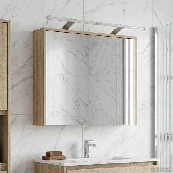 vidaXL Badezimmerspiegelschrank Sonoma-Eiche 73,5 x 16 x 62,5 cm 889177