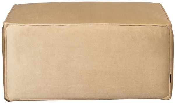 Bronx71 Samt Hocker Memphis rechteckig beige Bild 5