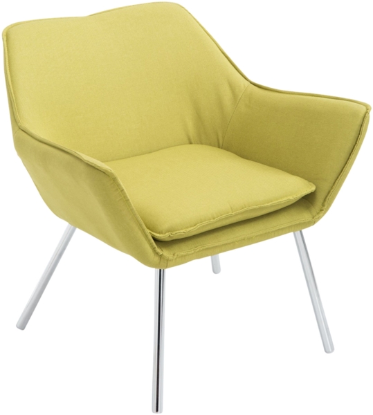 CLP Caracas Lounger STOFF mit hochwertiger Polsterung und Metallgestell,grün