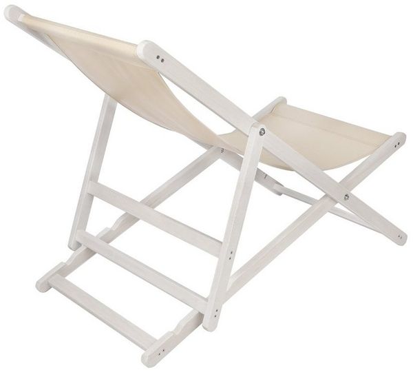 Melko Gartenstuhl Strandliege klappbar Liegestuhl Gartenliege Sonnenliege Balkon (Stück), inkl. Sicherung gegen ungewolltes Zusammenklappen