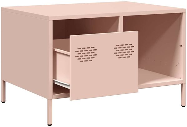 vidaXL Couchtisch Rosa 68,5x50x43,5 cm Kaltgewalzter Stahl 851281 Bild 5