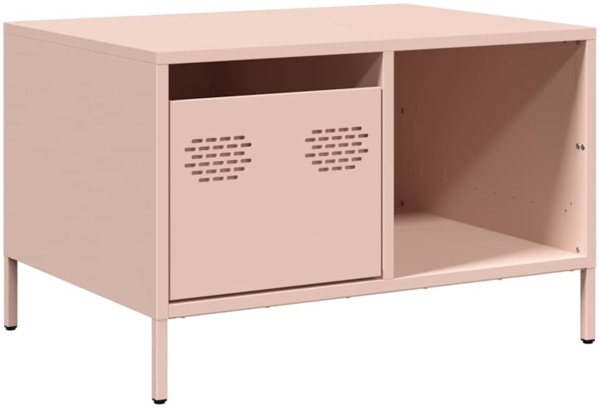 vidaXL Couchtisch Rosa 68,5x50x43,5 cm Kaltgewalzter Stahl 851281