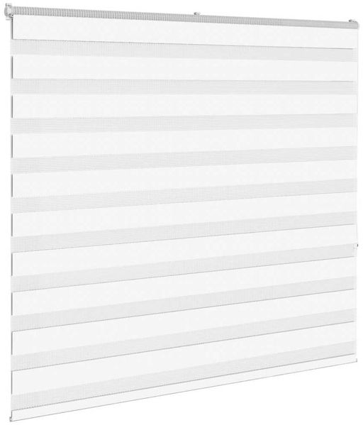 vidaXL Doppelrollo Weiß 165x150 cm Stoffbreite 160,9 cm Polyester 4014768 Bild 3