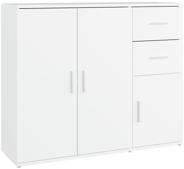 Sideboard, Kommode Weiß 91x29,5x75 cm Holzwerkstoff j3407p