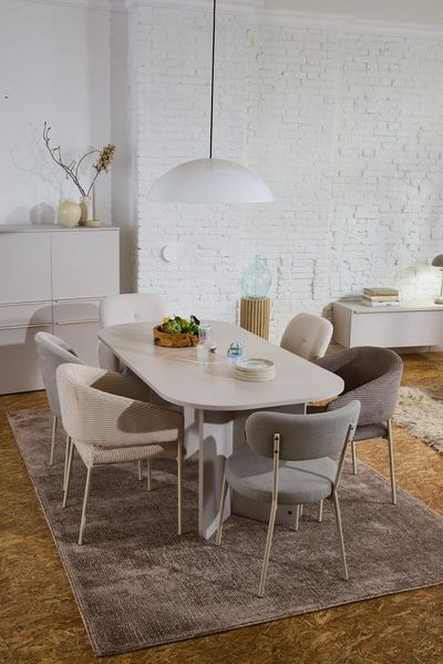 TOM TAILOR HOME Armlehnstuhl EMBRACE ARMCHAIR (Set, 2 St), Esszimmerstuhl, mit Armlehnen, 4-Fußgestell, Rückenausschnitt