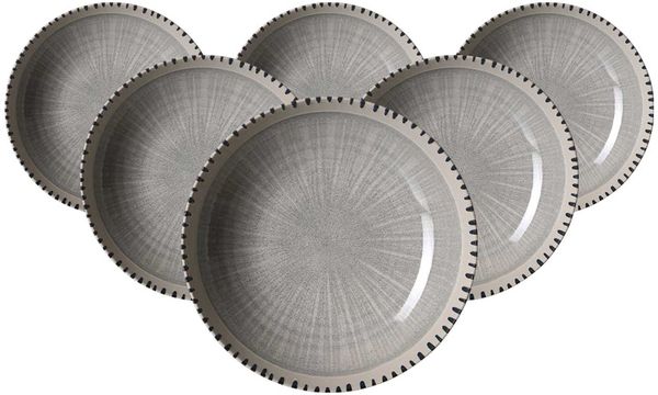Ritzenhoff & Breker Natura Suppenteller ø 21 cm 6er Set - Grau