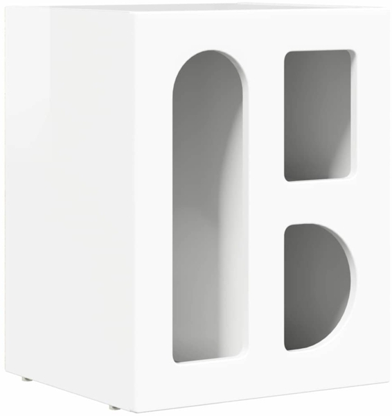 vidaXL Nachttisch Hochglanz Weiß 40 x 35 x 50 cm Holzwerkstoff 891252