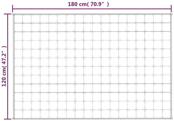 vidaXL Gewichtsdecke Stoff, 1 x Gewichtsdecke, Dunkelgrau, 120x180 cm, Stoff, 9 kg Bild 6