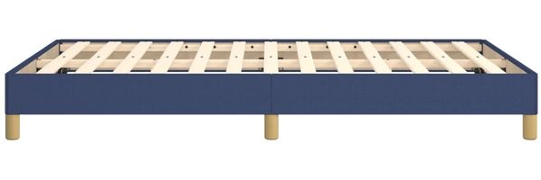 vidaXL Polsterbett, Stoff, 25,0 cm, Blau, 120x190 cm, mit Lattenrost, Natur Bild 6