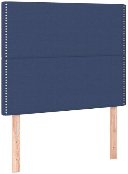 vidaXL Bettgestell ohne Matratze Blau 100x200 cm Stoff 3124958 Bild 9