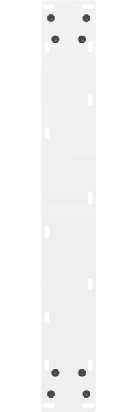 vidaXL Bartischbeine Weiß 2 Stk. 60x(110-111) cm Stahl 4013357 Bild 6