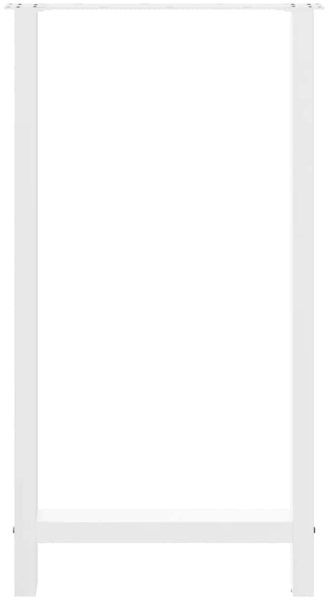 vidaXL Bartischbeine Weiß 2 Stk. 60x(110-111) cm Stahl 4013357 Bild 4