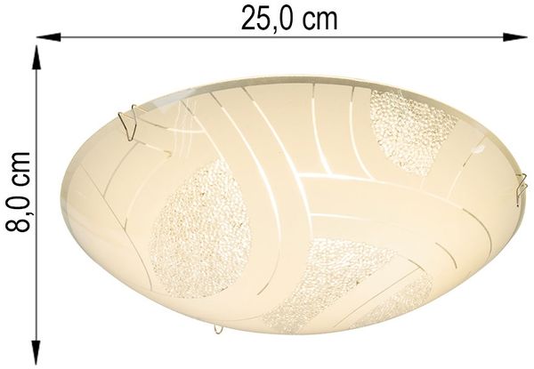 2er Set LED Kristall Deckenleuchte, Chrom, Glas, 25 cm Bild 7