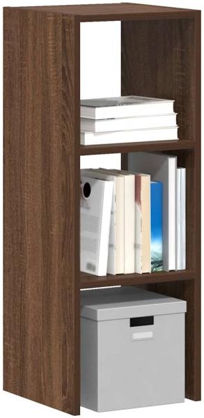 vidaXL Bücherregal Stapelbar Braun Eichen-Optik 30x30x80 cm 858815