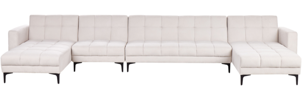 U-förmiges Sofa ALNES Cremeweiß Symmetrisch