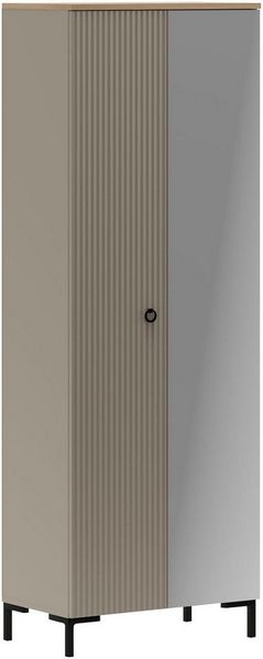 Home affaire Garderobenschrank Luminara (1-St) Kleiderschrank mit ausziehbarer Kleiderstange - (B/T/H) 70/41/199 cm