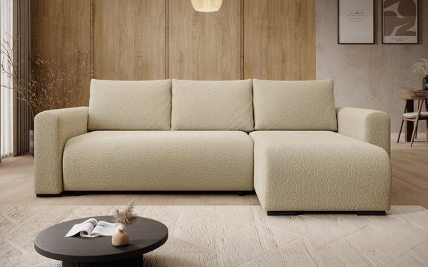 storez24 Ecksofa Tally, mit Bettkasten und Schlaffunktion, L-Form, bequem