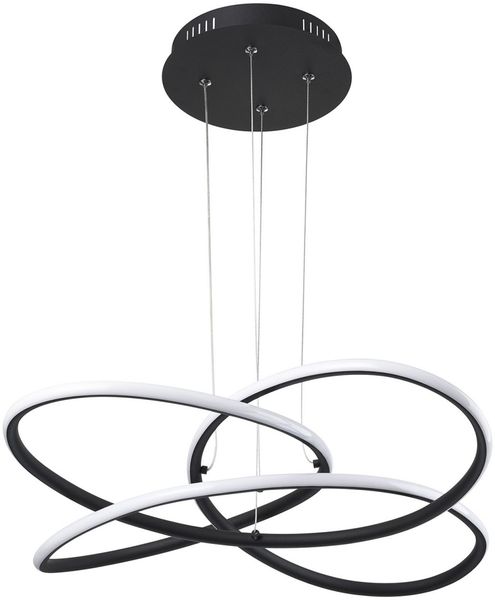 LED Hängeleuchte, Ring Design, schwarz, weiß, 60 cm, PANDA Bild 5