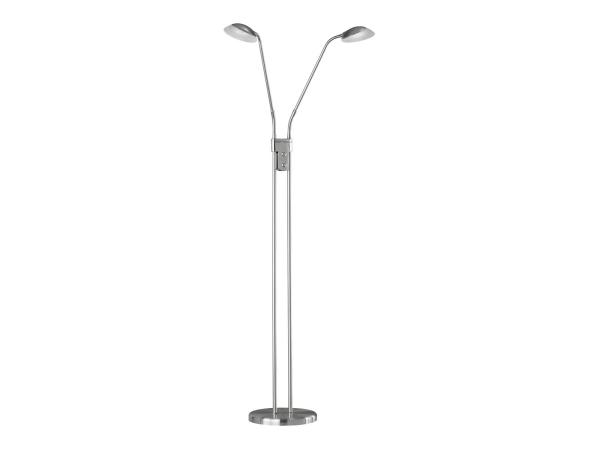 Fischer & Honsel 'Pool TW' Stehleuchte, Metall nickelfarben matt, 160 cm