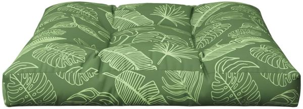 vidaXL Palettenkissen Blattmuster 80x80x12 cm Stoff 360510 Bild 5