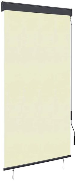 vidaXL Außenrollo 80 x 250 cm Cremeweiß 145953
