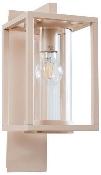 Lucande Außen-Wandleuchte Ferda, Metall, Creme IP44, 1x15 W LED