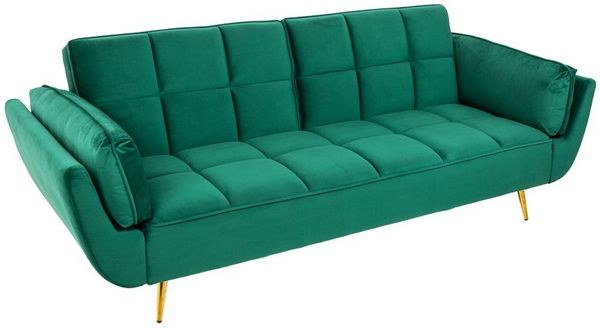 riess-ambiente Schlafsofa BOUTIQUE 213cm smaragdgrün, mit Samt-Bezug